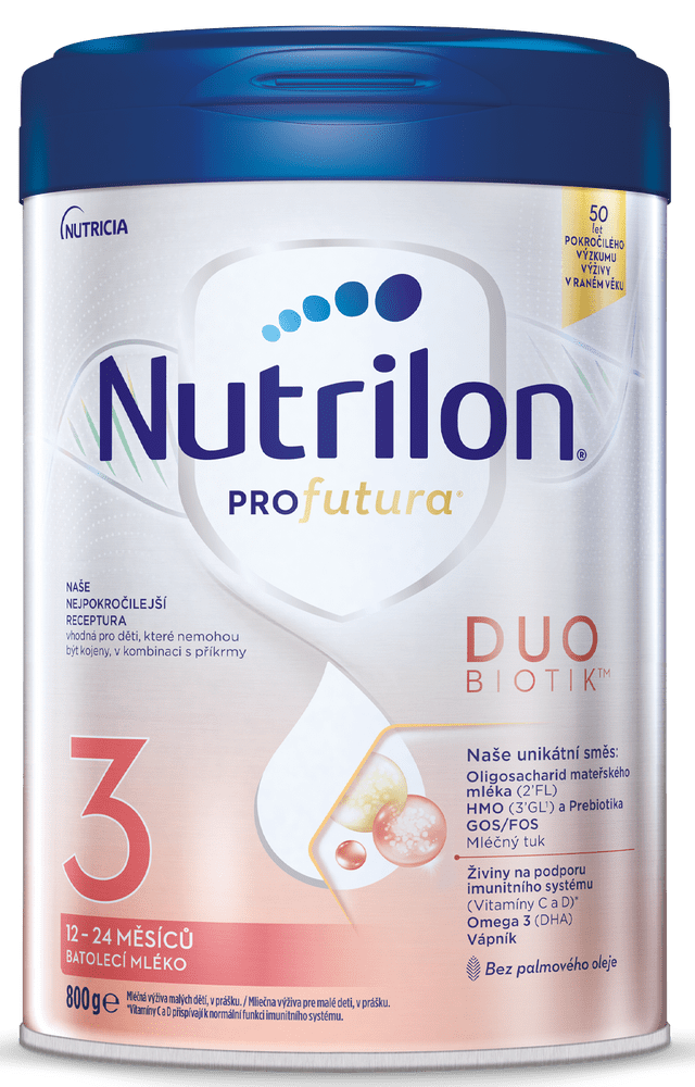 Nutrilon Profutura DUOBIOTIK 3 dojčenské mlieko 800 g 12+