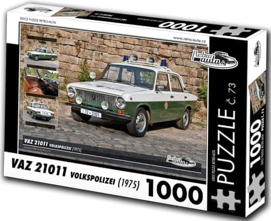 RETRO-AUTA© Puzzle č. 73 VAZ 21011 Volkspolizei (1975) 1000 dielikov