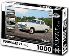 RETRO-AUTA© Puzzle č. 63 Volga GAZ 21 (1967) 1000 dielikov