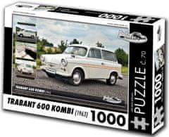 RETRO-AUTA© Puzzle č. 70 Trabant 600 KOMBI (1963) 1000 dielikov