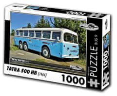 RETRO-AUTA© Puzzle BUS č. 9 Tatra 500 HB (1964) 1000 dielikov