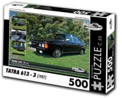 RETRO-AUTA© Puzzle č. 53 Tatra 613-3 (1987) 500 dielikov