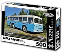 RETRO-AUTA© Puzzle BUS č. 9 Tatra 500 HB (1964) 500 dielikov