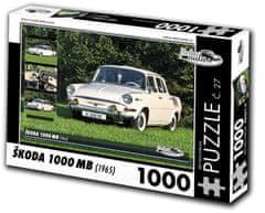 RETRO-AUTA© Puzzle č. 27 Škoda 1000 MB (1965) 1000 dielikov