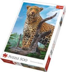 Trefl Puzzle Divoký leopard 500 dielikov