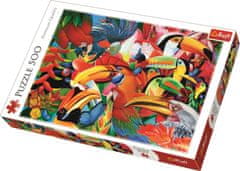 Trefl Puzzle Farebné vtáky 500 dielikov