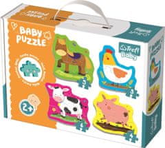 Trefl Baby puzzle Zvieratá na farme 4v1 (3,4,5,6 dielikov)