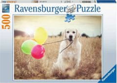 Ravensburger Puzzle Labrador s balónikmi 500 dielikov