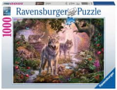 Ravensburger Puzzle Vlčia rodina v lete 1000 dielikov