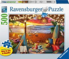 Ravensburger Puzzle Útulné miesta: Pláž Cabana XXL 500 dielikov