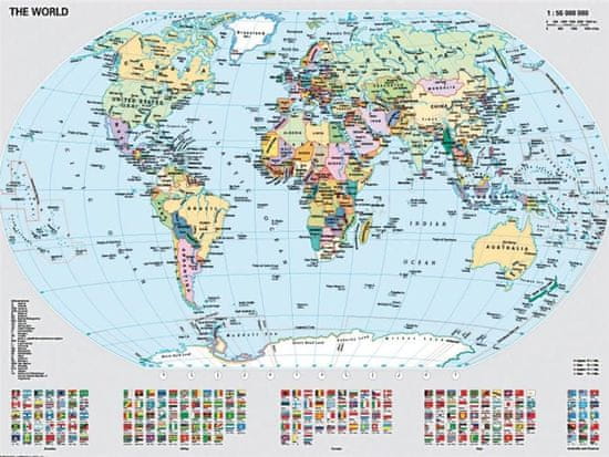 Ravensburger Puzzle Politická mapa sveta 1000 dielikov
