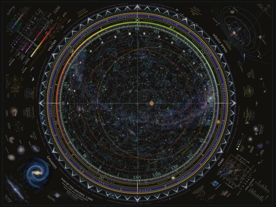 Ravensburger Puzzle Mapa vesmíru 1500 dielikov