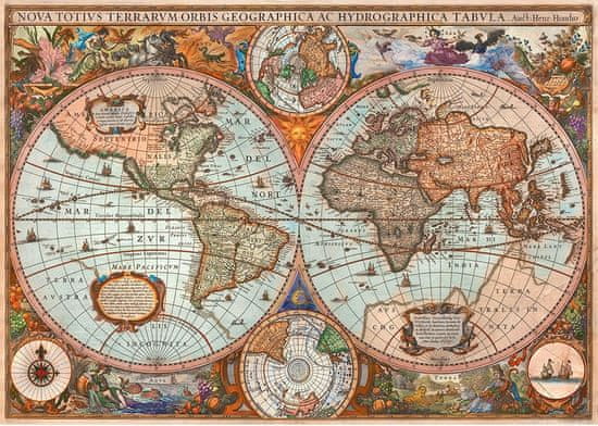 Schmidt Puzzle Historická mapa sveta 3000 dielikov