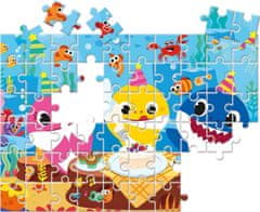 Clementoni Obojstranné puzzle Baby Shark: Oslava 60 dielikov