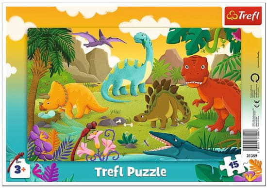 Trefl Puzzle Dinosaury 15 dielikov