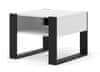 Konferenčný stolík MONDI 60x60 cm biely mat / čierny 
