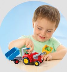 Playmobil  1.2.3 6964 Traktor s prívesom