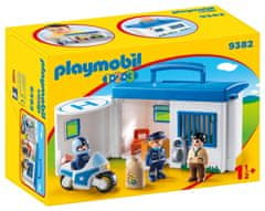 Playmobil  1.2.3 9382 Prenosná policajná stanica