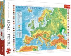 Trefl Puzzle Mapa Európy 1000 dielikov