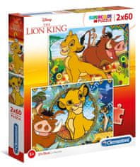 Clementoni Puzzle Leví kráľ 2x60 dielikov