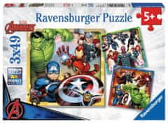 Ravensburger Puzzle Avengers 3x49 dielikov
