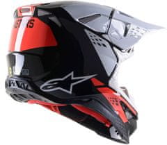 Alpinestars Motokrosová helma Supertech M8 Faktory black/red/white glossy vel. XL