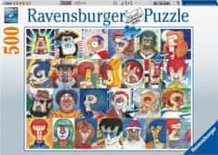 Ravensburger Puzzle Abeceda v tvárach 500 dielikov