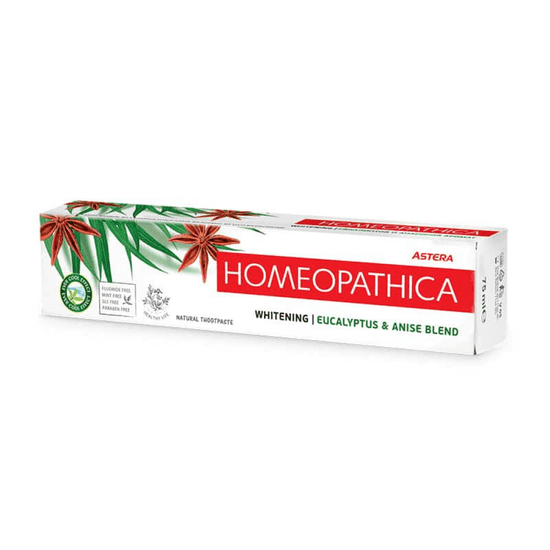 Aroma Bieliaca zubná pasta Eukalyptus a aníz Astera Homeopathica 75 ml