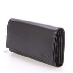 Ellini Dámska čierna kožená peňaženka Ellini London