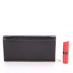 Ellini Dámska čierna kožená peňaženka Ellini London