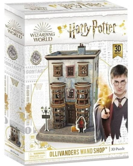 CubicFun 3D puzzle Harry Potter: Ollivanderov obchod s paličkami 66 dielikov