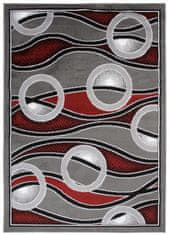 Chemex Koberec Bali Módní Turecké Vzory E547A Sivá Červená 140x200 cm