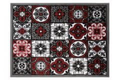 Chemex Koberec Bali Módní Turecké Vzory E545A Sivá Červená 140x200 cm