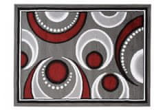 Chemex Koberec Bali Módní Turecké Vzory E546A Sivá Červená 80x150 cm