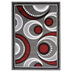 Chemex Koberec Bali Módní Turecké Vzory E546A Sivá Červená 80x150 cm