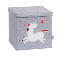 Love It Store It Úložný box na hračky s krytom Happy Kids - Unicorn