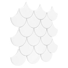 DUNIN Mozaika Mini Fish Scale White 88 - cena za 1 kus 296 x 300mm, 11.26 ks / m2