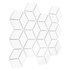 Mozaika Mini Rombic White 88 - cena za 1 kus 307 x 268mm, 12.154 ks / m2