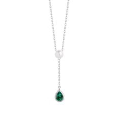 Preciosa Nežný strieborný náhrdelník s pravou perlou Pure Pearl 5336 66