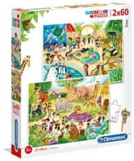 Clementoni Puzzle Zoo 2x60 dielikov