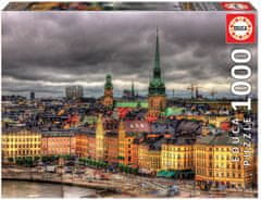 EDUCA Puzzle Pohľad na Štokholm, Švédsko 1000 dielikov