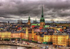 EDUCA Puzzle Pohľad na Štokholm, Švédsko 1000 dielikov