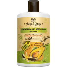Vilsen JUICY & SPICY Výživný sprchovací krémový gél "Avokádo a vanilka" 700ml