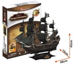 CubicFun 3D puzzle Pirátska loď Queen Anne´s Revenge 155 dielikov