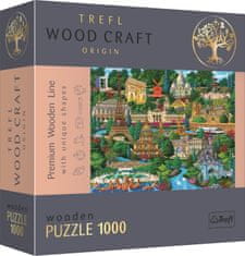 Trefl Wood Craft Origin puzzle Slávne miesta Francúzska 1000 dielikov