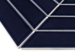 DUNIN Mozaika Royal Chevron Midnight - cena za 1 kus 318.5 x 224mm, 14.08 ks / m2