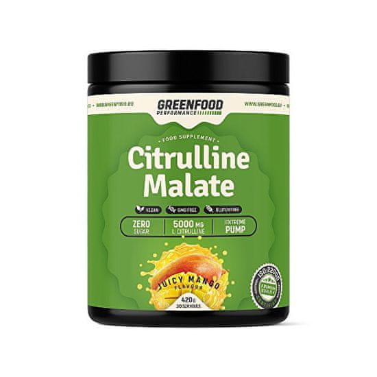 GreenFood Performance nápoj Citrulline Malate 420 g