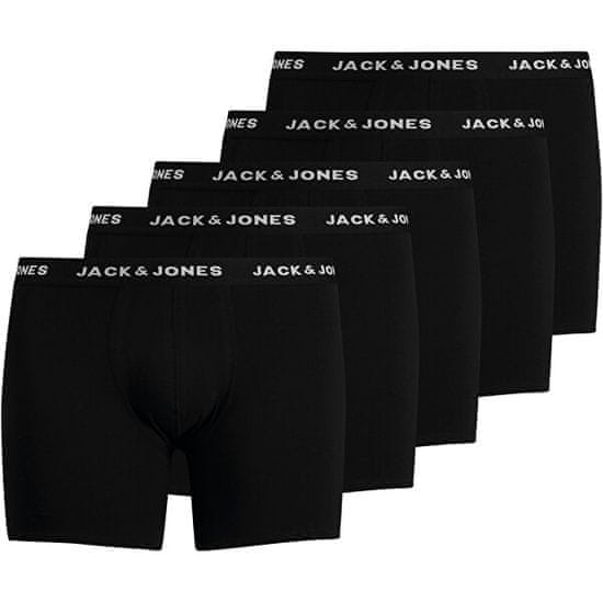 Jack&Jones Plus 5 PACK - pánske boxerky JACHUEY 12194944 Black