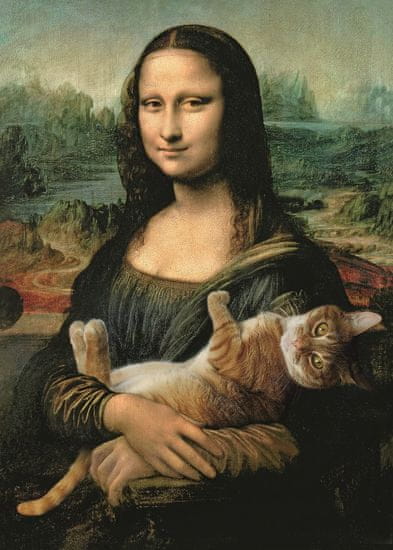 Trefl Puzzle Mona Lisa s mačkou 500 dielikov