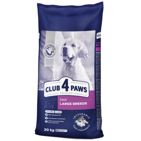 Club4Paws Premium pre dospelých psov veľkých plemien 20 kg